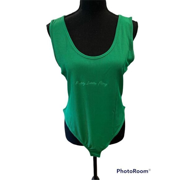 Ribbed Tank Bodysuit by Pretty Little Thing - Picture 1 of 12